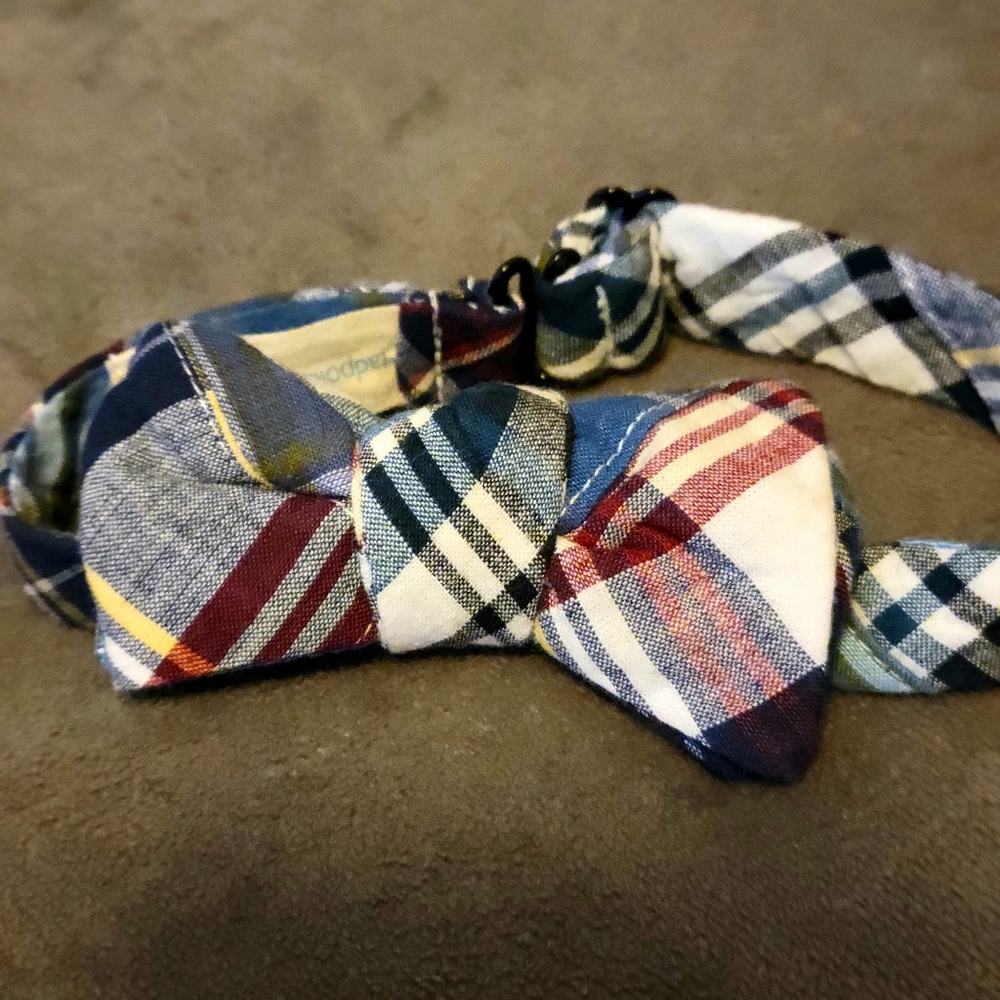 Tadpole and lily little boys clip on adjustable bow tie 😎